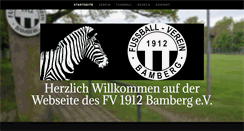 Desktop Screenshot of fv1912bamberg.de